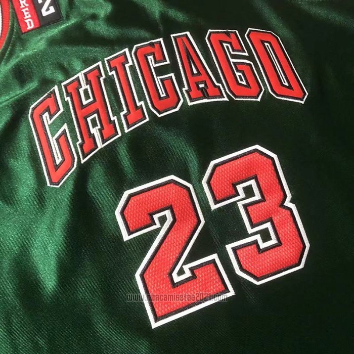 Camiseta Chicago Bulls Michael Jordan #23 Mitchell & Ness 1997-98 Verde